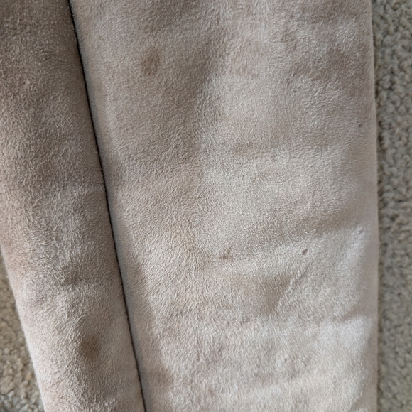 Vintage Y2K Penny Lane Faux Suede Faux Fur Trim Coat - Picture 8 of 11